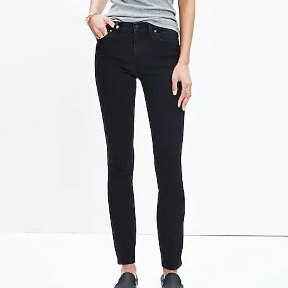 Madewell Black 9" High-Rise Skinny Jeans - Size 27